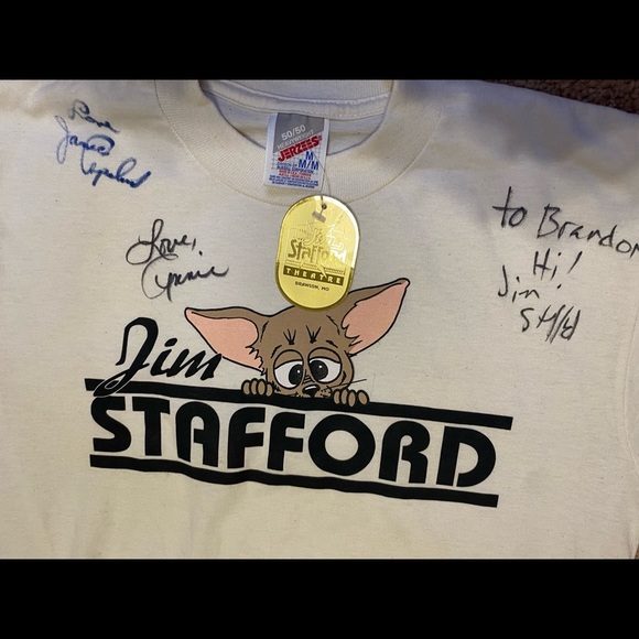 NWT Signed Country Singer Jim Stafford T-Shirt Size Medium - Picture 2 of 7